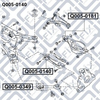 Фото 3 - Сайлентблок рычага Q-fix Q0050140