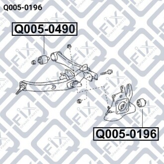 Фото 3 - Сайлентблок рычага Q-fix Q0050196