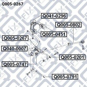 Фото 5 - Сайлентблок рычага Q-fix Q0050267