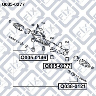 Фото 3 - Рульова рейка та кріплення Q-fix Q0050277