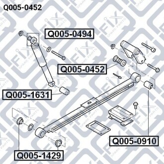 Фото 3 - Сайлентблок важеля Q-fix Q0050452