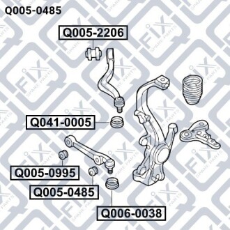 Фото 3 - Сайлентблок рычага Q-fix Q0050485