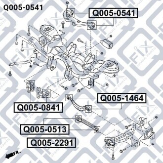 Фото 3 - Сайлентблок Q-fix Q0050541
