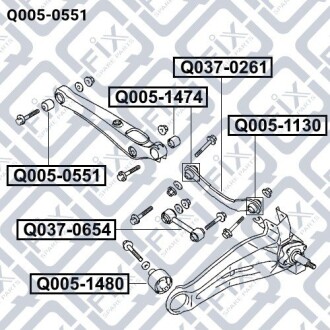 Фото 5 - Сайлентблок важеля Q-fix Q0050551