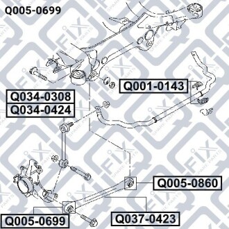 Фото 3 - Сайлентблок рычага Q-fix Q0050699