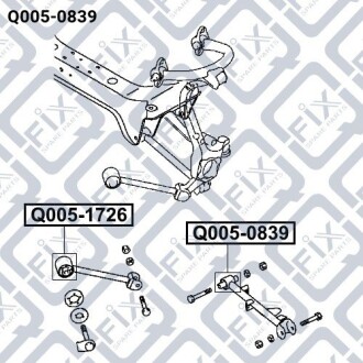Фото 3 - Сайлентблок рычага Q-fix Q0050839