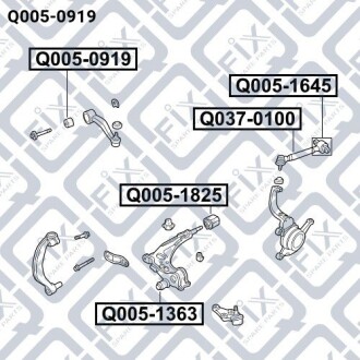 Фото 3 - Сайлентблок важеля Q-fix Q0050919