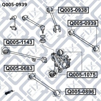 Фото 3 - Сайлентблок важеля Q-fix Q0050939