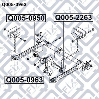 Фото 3 - Сайлентблок важеля Q-fix Q0050963