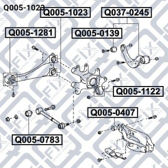 Фото 3 - Сайлентблок рычага Q-fix Q0051023