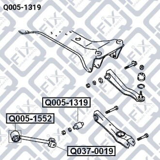 Фото 3 - Сайлентблок важеля Q-fix Q0051319