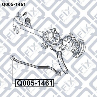 Фото 3 - Сайлентблок важеля Q-fix Q0051461