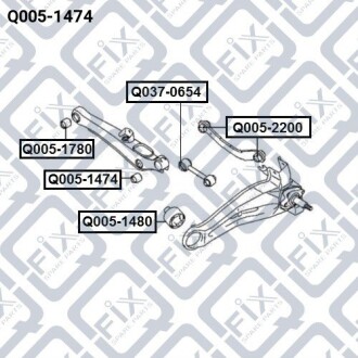 Фото 3 - Сайлентблок рычага Q-fix Q0051474