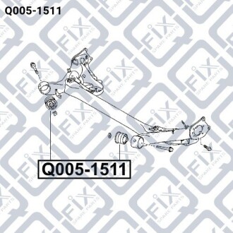 Фото 3 - Сайлентблок підрамника Q-fix Q0051511