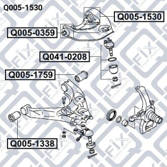 Фото 3 - Сайлентблок рычага Q-fix Q0051530
