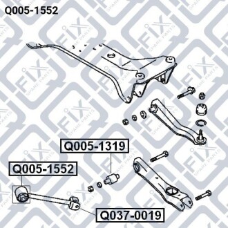Фото 3 - Сайлентблок важеля Q-fix Q0051552