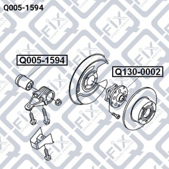 Фото 3 - Сайлентблок підрамника Q-fix Q0051594