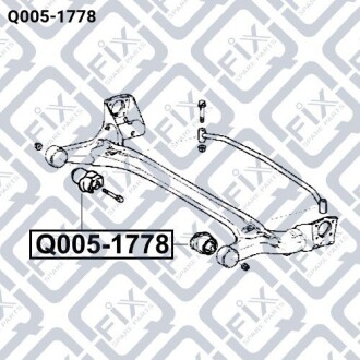 Фото 3 - Сайлентблок підрамника Q-fix Q0051778