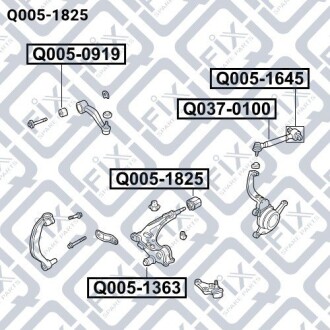 Фото 3 - Сайлентблок рычага Q-fix Q0051825