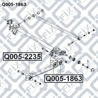 Фото 3 - Сайлентблок важеля Q-fix Q0051863