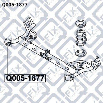 Фото 3 - Сайлентблок рычага Q-fix Q0051877