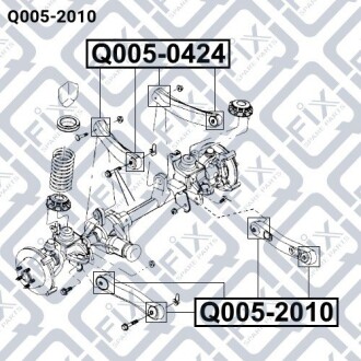 Фото 3 - Сайлентблок важеля Q-fix Q0052010