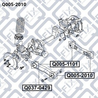 Фото 4 - Сайлентблок важеля Q-fix Q0052010