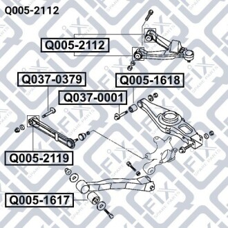 Фото 3 - Сайлентблок важеля Q-fix Q0052112