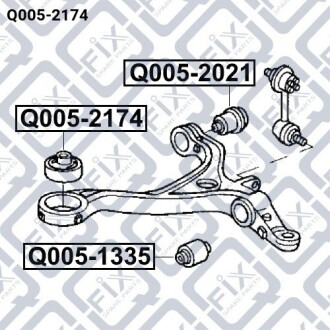 Фото 3 - Сайлентблок рычага Q-fix Q0052174