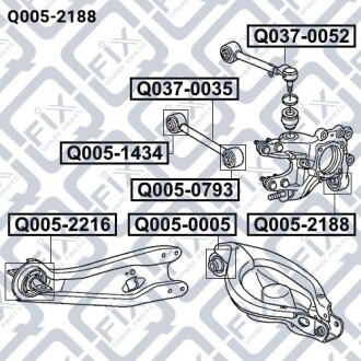 Фото 3 - Сайлентблок важеля Q-fix Q0052188