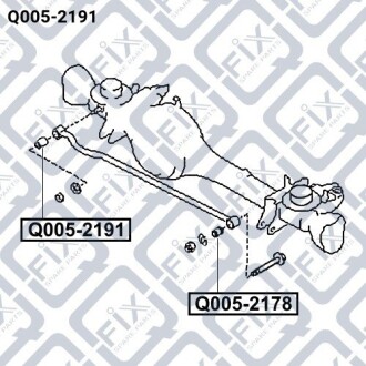 Фото 3 - Сайлентблок рычага Q-fix Q0052191