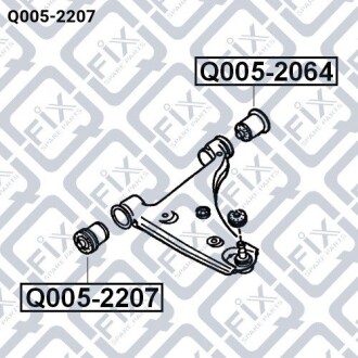 Фото 3 - Сайлентблок рычага Q-fix Q0052207