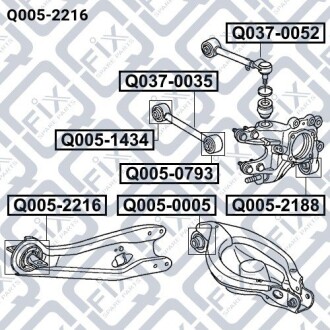 Фото 3 - Сайлентблок рычага Q-fix Q0052216