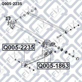 Фото 3 - Сайлентблок важеля Q-fix Q0052235