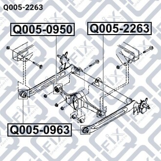 Фото 4 - Сайлентблок важеля Q-fix Q0052263