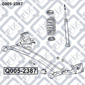 Фото 3 - Сайлентблок підрамника Q-fix Q0052387