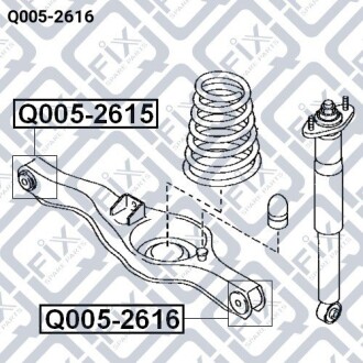 Фото 3 - Сайлентблок рычага Q-fix Q0052616