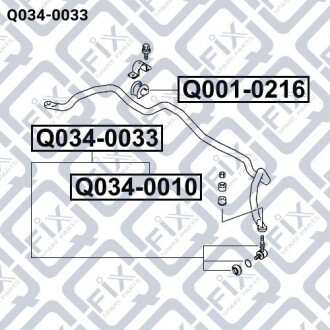Фото 3 - Стойка стабилизатора Q-fix Q0340033