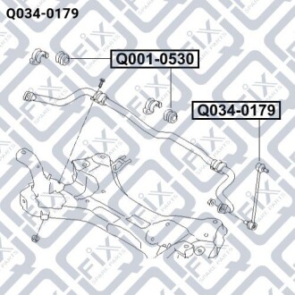 Фото 3 - Стойка стабилизатора Q-fix Q0340179