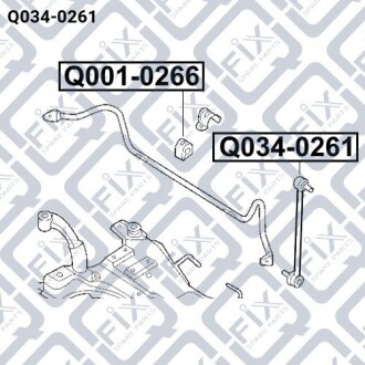 Фото 4 - Стійка стабілізатора Q-fix Q0340261