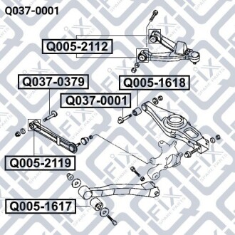 Болт з ексцентриком - (mr418674) Q-fix Q0370001