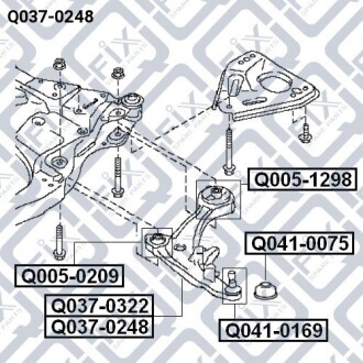 Важіль передній правий - (54500JN00B, 54501JN00B, 54500JN00A) Q-fix Q0370248