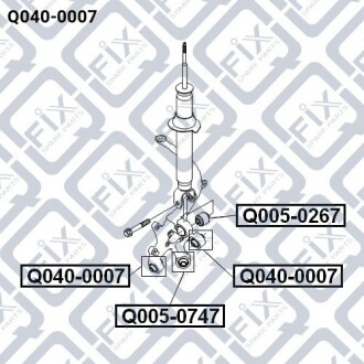 Фото 3 - Сайлентблок важеля Q-fix Q0400007
