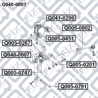 Фото 4 - Сайлентблок важеля Q-fix Q0400007