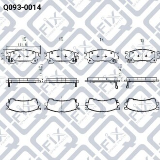 Фото 3 - Гальмівні колодки Q-fix Q0930014
