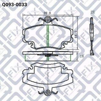 Фото 3 - Тормозные колодки Q-fix Q0930033