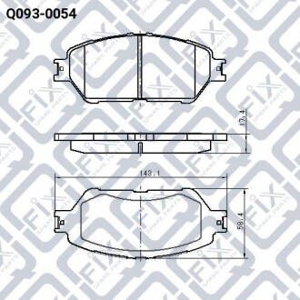 Фото 3 - Гальмівні колодки Q-fix Q0930054