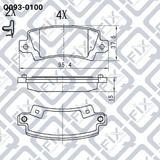 Фото 3 - Тормозные колодки Q-fix Q0930100