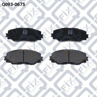 Колодки гальмівні передні дискові - ((04465YZZDR, 0446542160, 0446512610, 044650R010, 0446502220)) Q-fix Q0930675 (фото 1)
