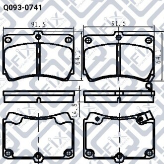 Фото 3 - Гальмівні колодки Q-fix Q0930741